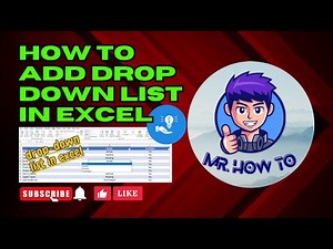 How to Add Drop Down List in Excel