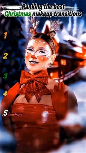 ranking the best christmas makeup #trending