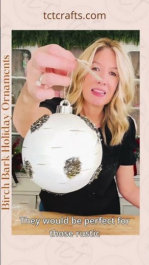 Birch Bark Holiday Ornaments – Rustic Woodland Christmas Decor