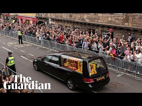 Thousands wave goodbye to the Queen as her coffin travels from Balmoral to Edinburgh