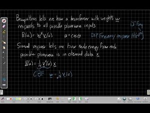 Spatial Frequency Interpretation of Beamformers: Part 1