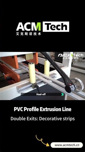 Plastic Profile Extrusion Line | Double Exits PVC Decorative Strips Profile Making Manufacturer