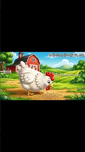 Animal Sounds: The Chicken Goes CLUCK! 🐓 | #babybrightlab #baby #challenge