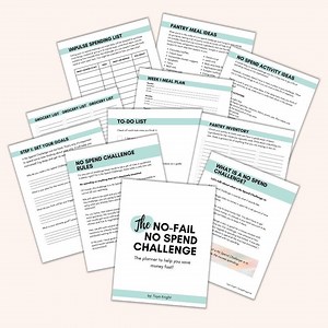 No Spend Challenge Planner: Printable Savings Tracker (PDF) - Etsy Canada