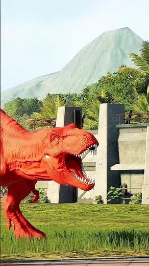 Red T-Rex vs Blue Indominus vs Green Spinosaurus #dinosaur #shorts #jurassicworld