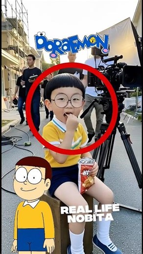 “Doraemon Characters in Real Life! 🤯💙” #doraemon #anime #shorts