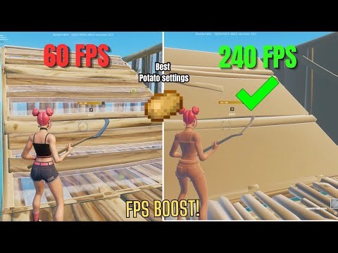 How To Get POTATO GRAPHICS In Fortnite (FIXED GROUND) *FPS BOOST*