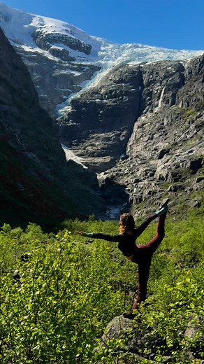 Ruby May on Instagram: "Glacier melted above my head into a crystal clear river, feeding into an emerald green leak. Massive fjords covered in waterfalls surround me. I squatted at the stream hands open, receiving the frequency of the land around me. I felt a clear message come into my field. “drink this water”. My logical mind quickly went into all of the possible consequences that could come from this. I could get sick, what if it is unsafe? There could be contaminants! But as I looked above t