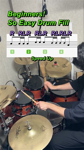 So Easy Drum Fill Tutorial 🥁 for Beginners 😎 #37