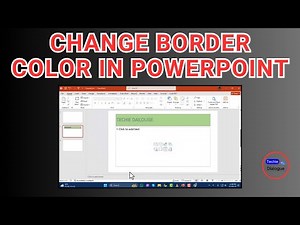 How to Change Border Color in PowerPoint