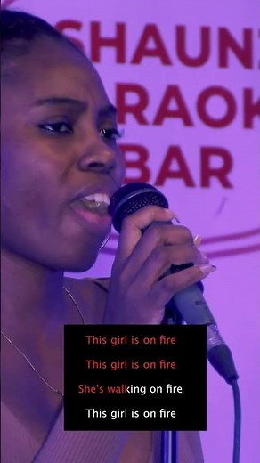 THIS GIRL IS ON FIRE 🔥 #thisgirlisonfire #aliciakeys #karaoke