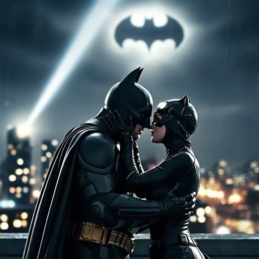 Бетмен і Жінка кішка цілуються #batman #catwoman #dc