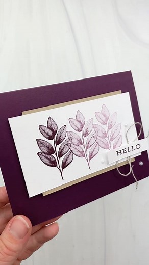 Pretty cards don’t have to be complicated. They also don’t need a ton of product. Using a tool,like the Stamparatus allows you to make a quick, easy, and perfectly spaced ombré design for your handmade card. I used the leaf image from the Forever Fern stamp which was perfect for one handed stamping. New to stamping? This card is for you! Get started today! #simplestamping #handmadecards #stampinup #papercrafting #makeitdontbuyit #stressrelieving #myhobby #papercraftersofinstagram #craftymom