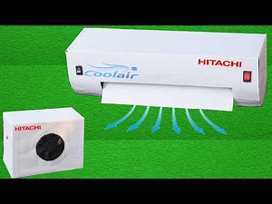 how to make powerful mini AC at home / school project Make Smart Air Conditioner with Cardboard