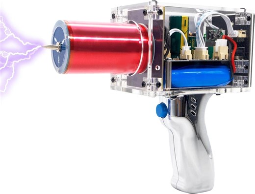 Tesla Coil Handheld Gun Artificial Lightning Wireless & Rechargeable Arc Plasma Portable Mini Spark Gap Arc Generator Experiment Science Toy - Etsy