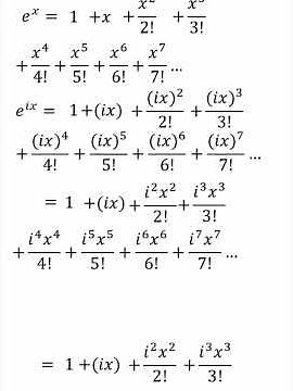 Why do e to the power ix equates to cos(x) + isin(x) #maths #shorts