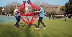 Shape-changing inflatable robot can nab objects and roam on its own
