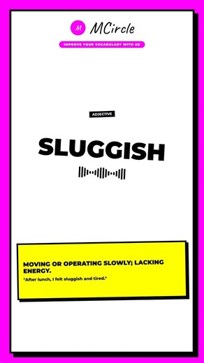 Learn English: What is Sluggish? | Vocabulary Shorts