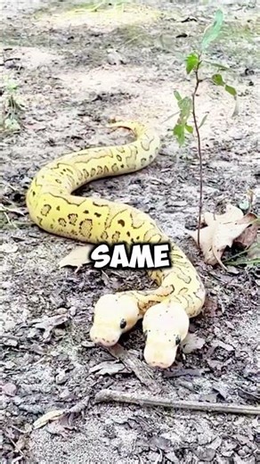 This guy FOUND a two-headed python 😱