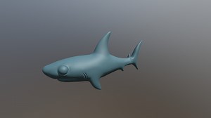 CartoonShark - 3D model by XeniaHowl