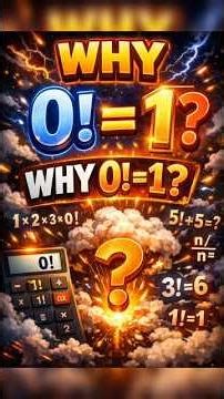 Why 0! = 1😎 | Fedron | #shorts