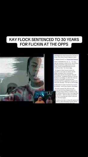KAY FLOCK SENTENCED TO 30 YEARS FOR FLICKIN AT THE OPPS 🤦🏽‍♂️ #kayflock #nyc #drillmusic