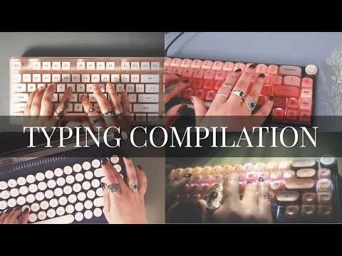 ASMR Typing Compilation • 3 Hours No Talking | Keyboard Sounds for Sleep & Study