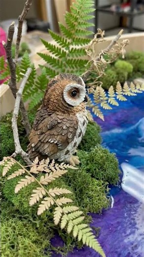 Built a MAGICAL Glowing Forest Inside a Resin Coffee Table! 🦉✨#ResinArt #EpoxyTable #Woodworking