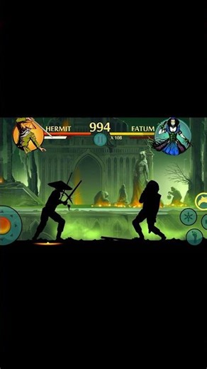 Hermit Vs Fatum One Shot Edit (phonk Remix edit) Shadow Fight 2 #shots #funk #remix #shadowfight2