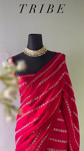 The Pre-draped “Wedding Guest Edition” sarees⚜️ This winter wedding this is a must have to your closet!!! #winterwedding #readytogo #readytowear #predrapedsaree #weddingguest #lookoftheday #wedding #ootd #fashion #saree #sareelove #elegant #saree #fb #instagram #trend #viral #oneminutesaree #ootd #custom (Ready to wear saree) | T R I B E
