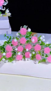 22K views · 495 reactions | Kerajinan bunga manik akrilik #Handmadecrafts #craftshow #diy | Clyon Diy Mdc | Facebook