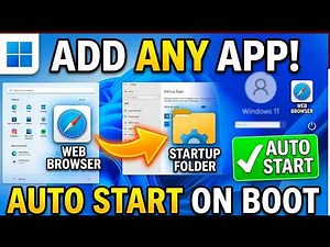 How to Add a Program or App to Windows 11 Startup - Windows 11 Startup Apps or Programs