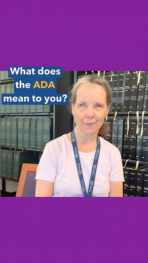 Did you know #DisabilityPride began on July 26, 1990, when the U.S. signed the #AmericansWithDisabilitiesAct (ADA) into law? For 34 years, the #ADA has protected the rights of people with disabilities in many areas of life — including access to technology and information. Comment below what the #ADA means to you! #DisabilityPride #ADA34 #ThanksToTheADA | Perkins School for the Blind