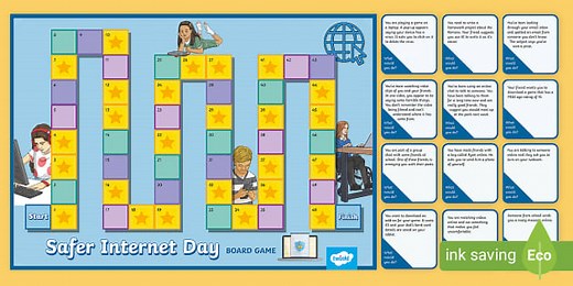 KS2 Safer Internet Day Board Game