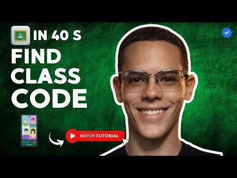 How to FIND the CLASS CODE in GOOGLE CLASSROOM in 40 S