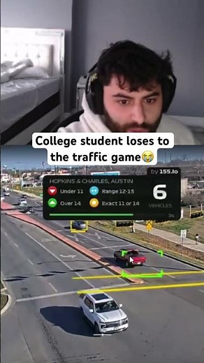 College student loses to the traffic game😭