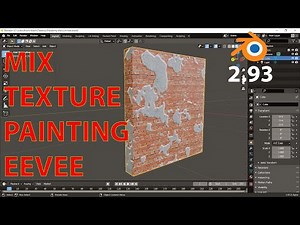 Blender 2.93 | Concrete Painting on Wall using Mask Texture | EEVEE | Tutorial