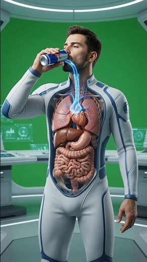 What Happens Inside Your Body After Drinking Red Bull? | AI 3D Medical Animation