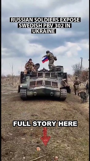 Russian Troops Capture Swedish PBV 302 #ukrainewar #PBV302 #shorts #viral