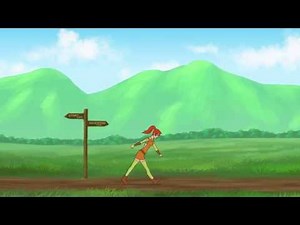 Angry Girl Walk Cycle Animation