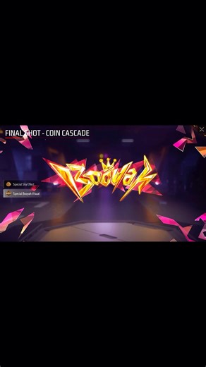 Upcoming Final Shot Coins Cascade animation #freefire #foryou