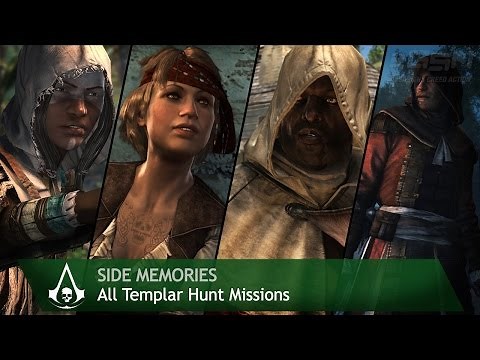 Assassin's Creed 4: Black Flag - Side Memories - All Templar Hunt Missions