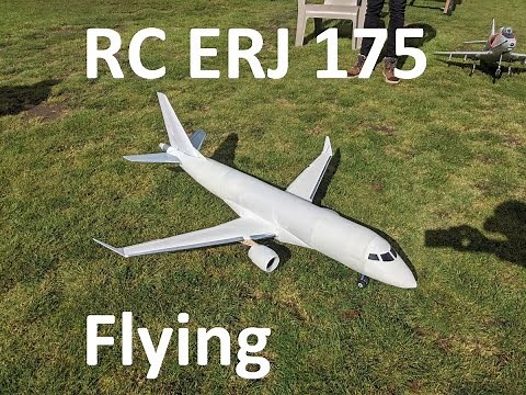 RC Embraer ERJ-175 EDF Airliner Jet Maiden Flight