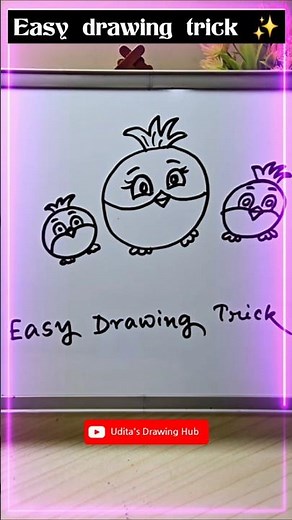 🔥 1 Minute Easy Drawing Trick You Won’t Believe! 😱✏️ #shorts #viralshorts #easydrawing