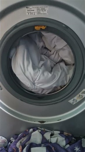 single bed duvet: Cotton 60°C load and start