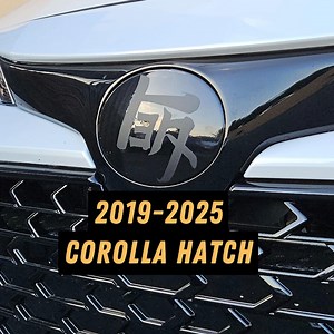2019 - 2025 Toyota Corolla Hatchback Front Stealth Emblem Vinyl Overlay Decal Cover - Etsy