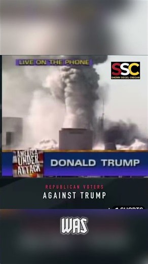 Sept 11, 2001 Trump live on WWOR-TV hours after the collapse “My building is the tallest”