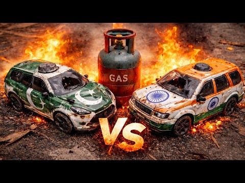 Epic Toy Car Crash with Gas Cylinder Explosion 🔥 | Mini Accident Movie 💥