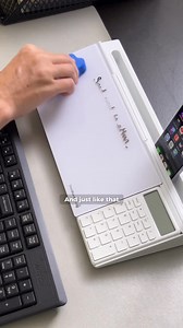Meet the Disorganized Desk Dweller. Papers everywhere… sticky notes multiplying… pens disappearing seconds after being set down. But then—evolution strikes. The DeskBoard Buddy arrives. With a sleek glass whiteboard, hidden storage, a phone stand, and optional calculator or wireless charger add-on, it transforms chaos into calm in seconds. Watch as our once-panicked creature becomes a Productivity Powerhouse, capable of writing notes, sketching diagrams, and wiping everything clean with a single