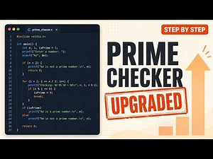C Prime Number Program With Step By Step Output